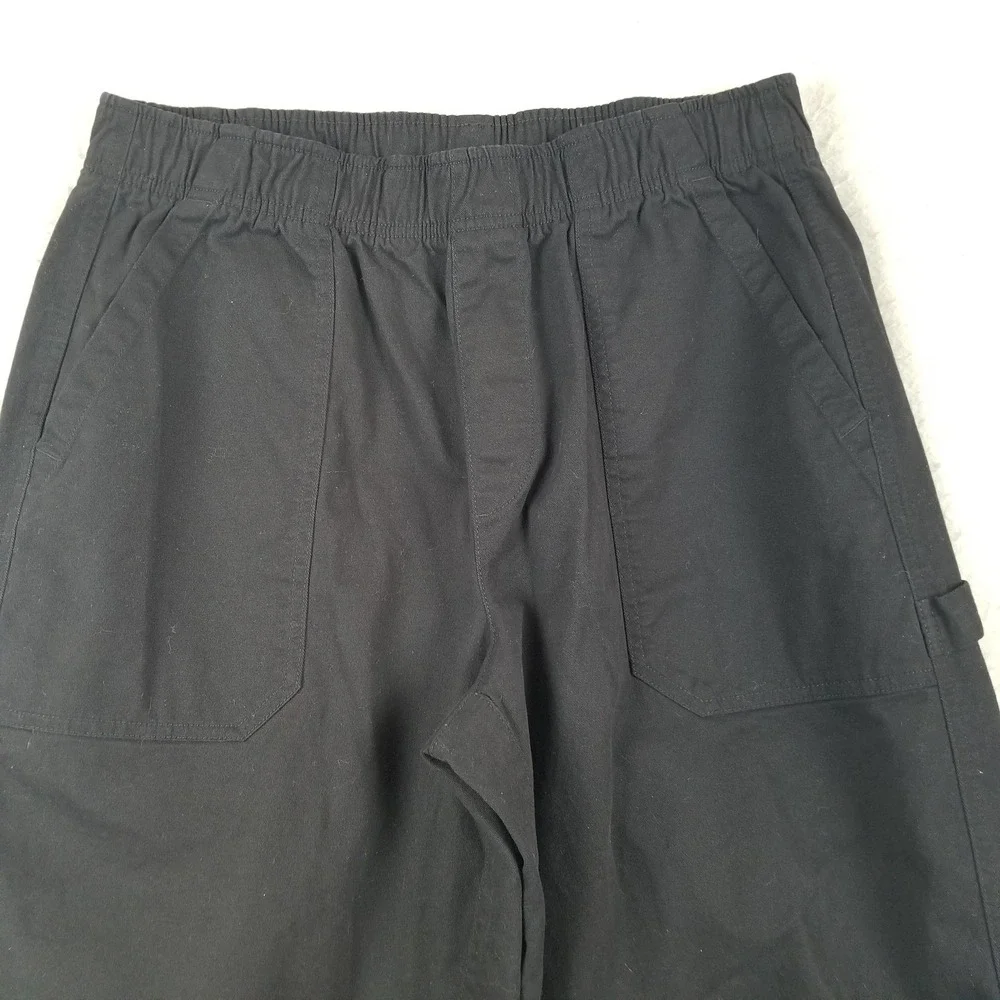 Old Navy Pants Mens Large Black Comfort Waistband Casual Relaxed Fit Cotton